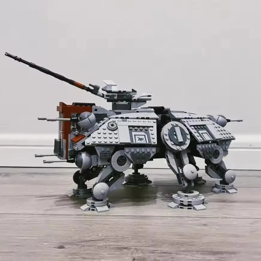 Hot Toy New AT-TE Walker Armored Vehicle Model Building Blocks Sculpture Boy Toy Gift