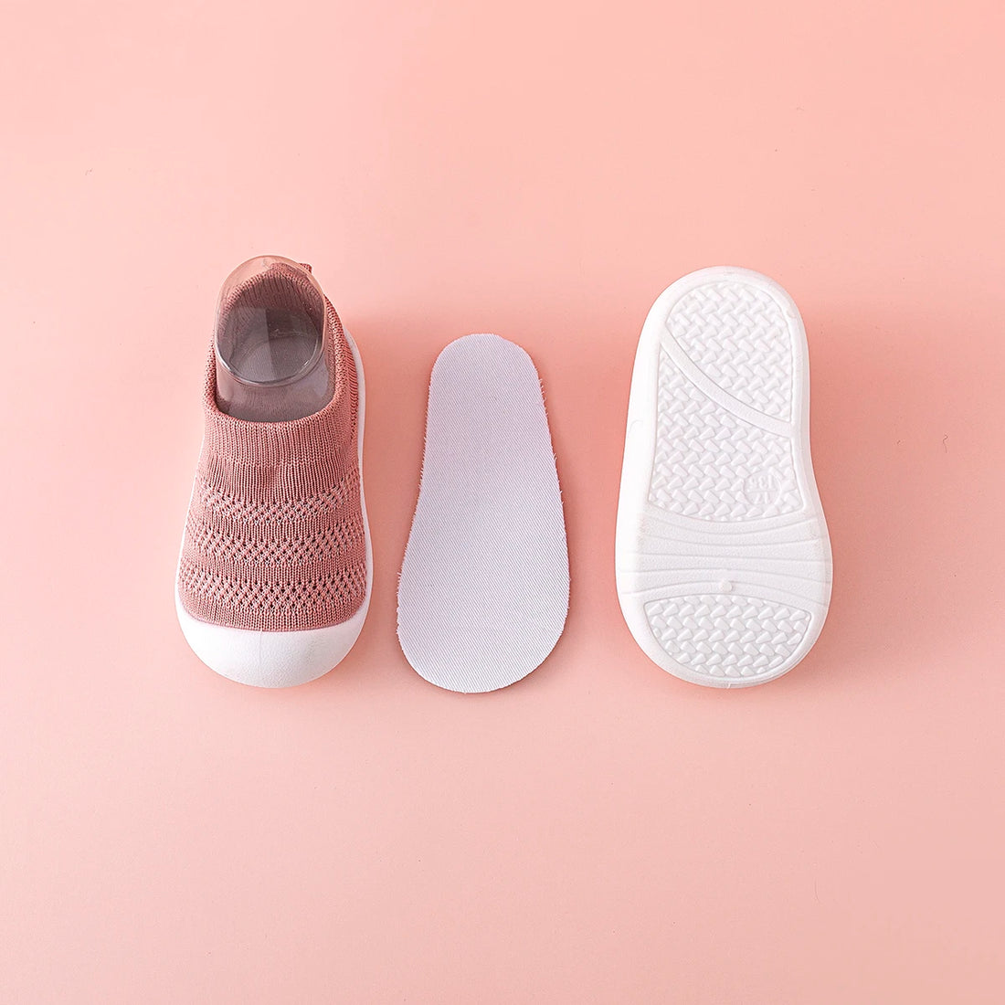 Spring Summer Baby First Walker Mesh Breathable Toddler Shoes Soft Bottom Lightweight Kids Girls Boys Slip-On Casual Sneakers