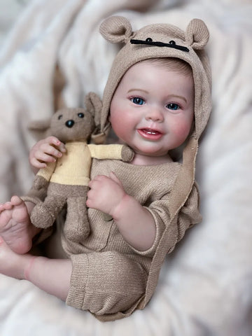 18 Inch Lifelike Newborn Baby Doll For Children Birthday Gifts Handmade Newborn Baby Doll For Children Birthday Gifts