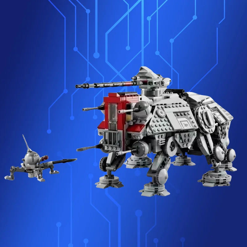 Hot Toy New AT-TE Walker Armored Vehicle Model Building Blocks Sculpture Boy Toy Gift