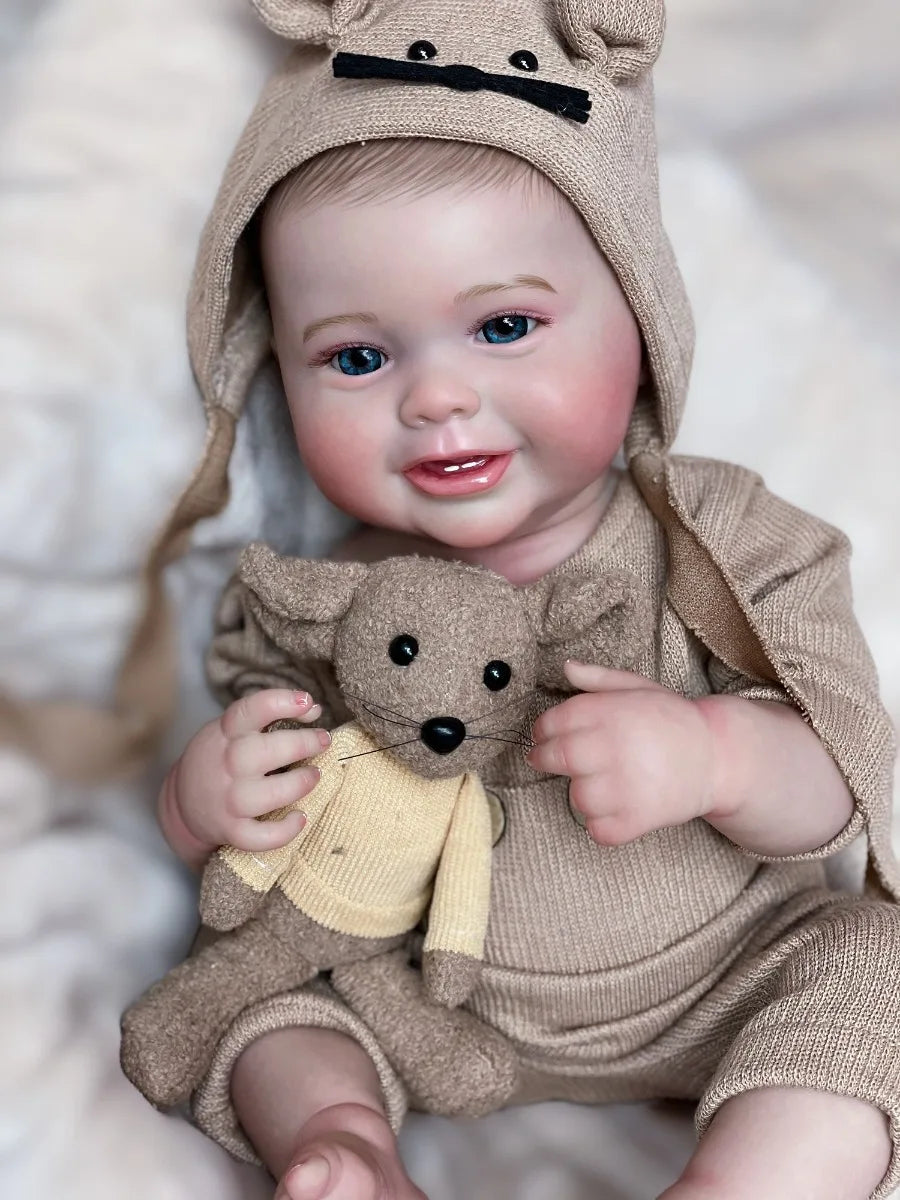 18 Inch Lifelike Newborn Baby Doll For Children Birthday Gifts Handmade Newborn Baby Doll For Children Birthday Gifts