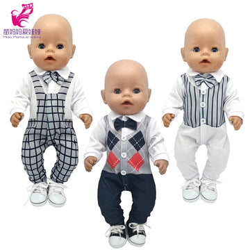 Baby Doll Boy Clothes Sets 40cm 17 Inch Reborn Baby Doll Outfits