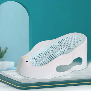 Baby Bath Support Portable Soft Non-Slip Lounger for 0-6 Months Infant blue