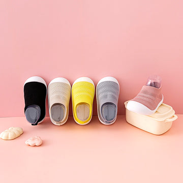 Spring Summer Baby First Walker Mesh Breathable Toddler Shoes Soft Bottom Lightweight Kids Girls Boys Slip-On Casual Sneakers