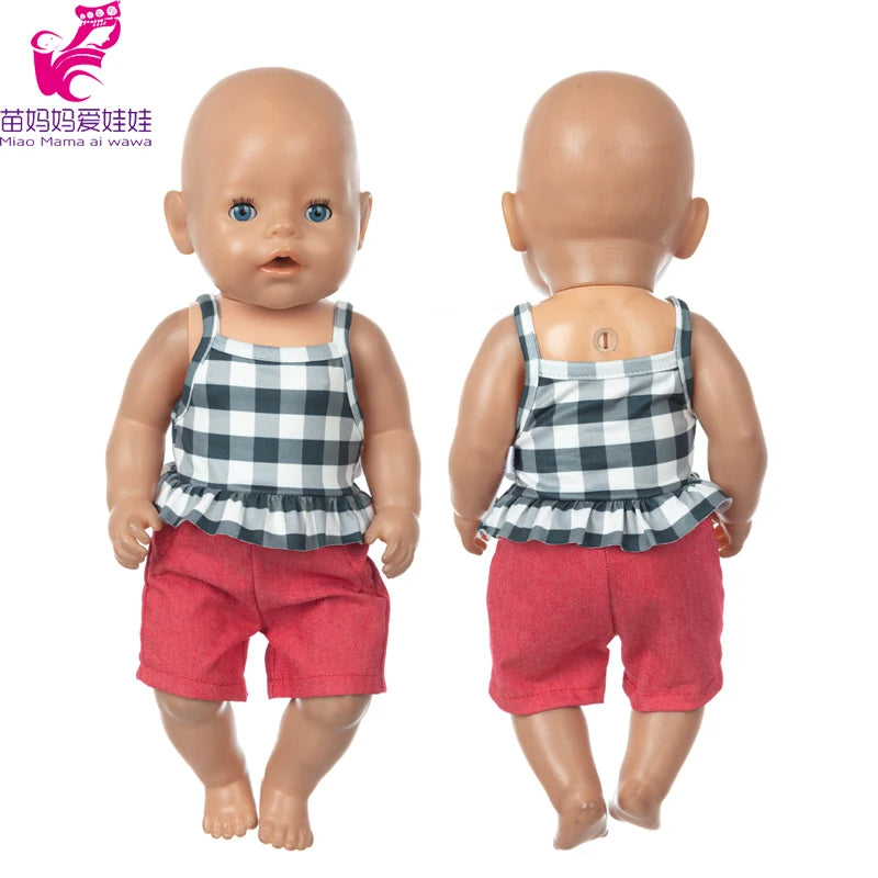 Baby Doll Boy Clothes Sets 40cm 17 Inch Reborn Baby Doll Outfits