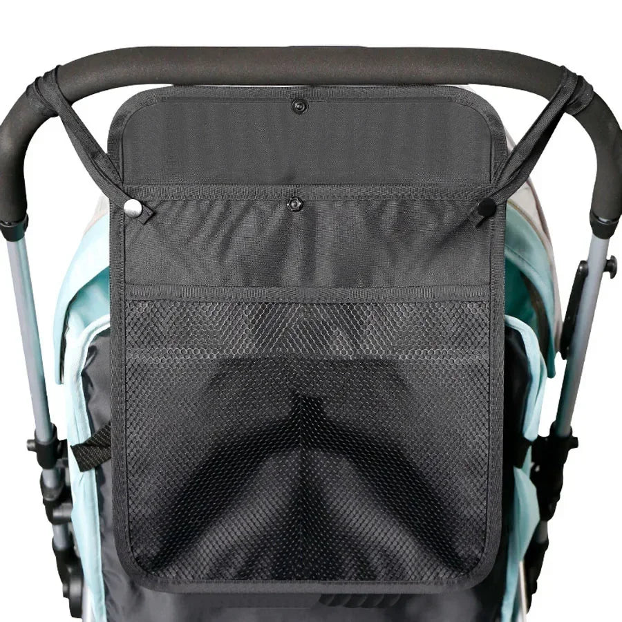 Baby Stroller Storage Bag Baby Cart Outdoor Portable Hanging Bag Large Capacity Double Pockets Mommy Organizers Mesh Bags