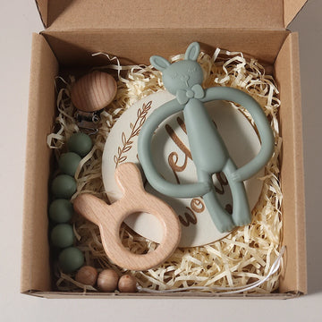 Baby Photo background  Props Set – Newborn Growth Milestone Cards for Photoshoots bunny teether gift set