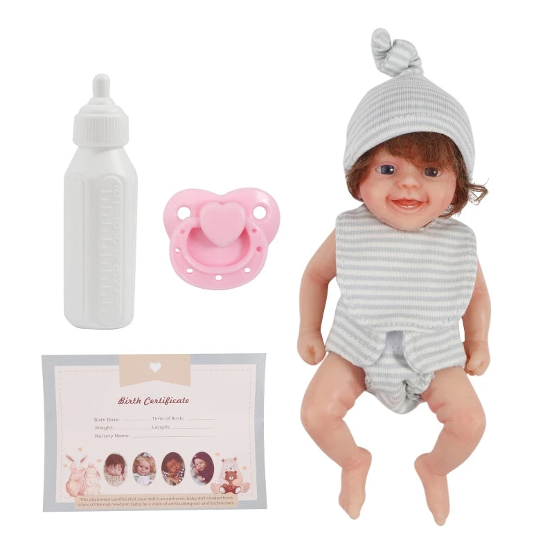 Newborn Baby  Realistic Newborn Baby Dolls Silicone Full Body Cute Small Baby  Realistic Simulation
